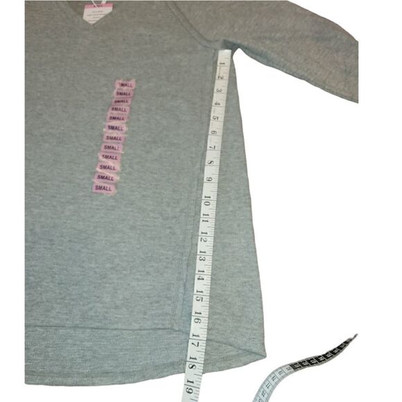 NWT Wildfox Womens Haley Brushed Long Sleeve Top - Heather Grey S - Picture 8 of 12